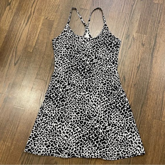 Outdoor Voices The Exercise Dress Snow Leopard Active Athletic Tennis Running XS - Picture 2 of 11